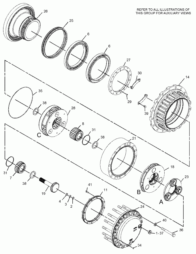 CAT Final Drive Spare Parts 2276133 Fit For Caterpillar Excavator 322C