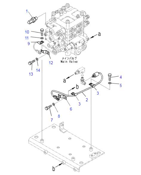 7861-93-1653 PC300-7 PC200-7 Pressure Sensor Applied To WA380-6 WA500-6 Komatsu Excavator Spare Parts