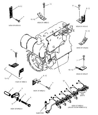 E320D 320D CAT Excavator Engine Parts / Wiring Harness 296-4617 C6.4