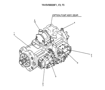 YN35V00041F1 Excavator Hydraulic Pump Solenoid Valve For Kobelco SK200