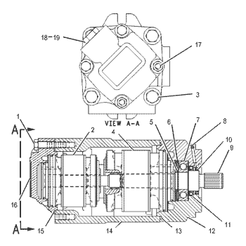 146-5074 1465074 Vane Pump Cartridge Industrial Parts