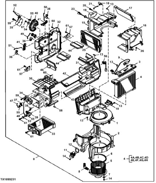 4658943 4658943 JOHN DEERE 200DLC 220DLC 240DLC Blower Motor For Construction ...