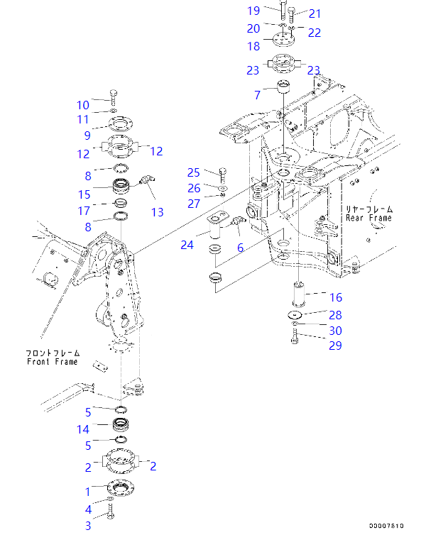 419-46-11260 4194611260 Shim KOMATSU Wheel Loader Spare Parts For WA320-6