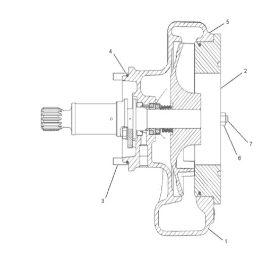 416-0610 4160610 416-0613 416-0609 Water Pump Fit Marine Engine 3508 ...