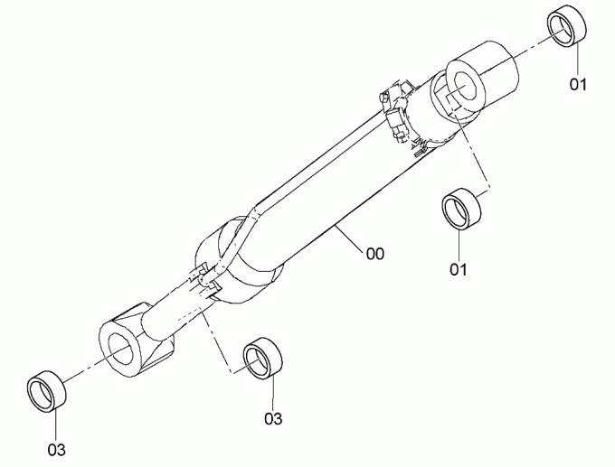 4397790 Pin Bushing HITACHI Excavator Spare Parts Fit For ZX180LC ZX1800K-3