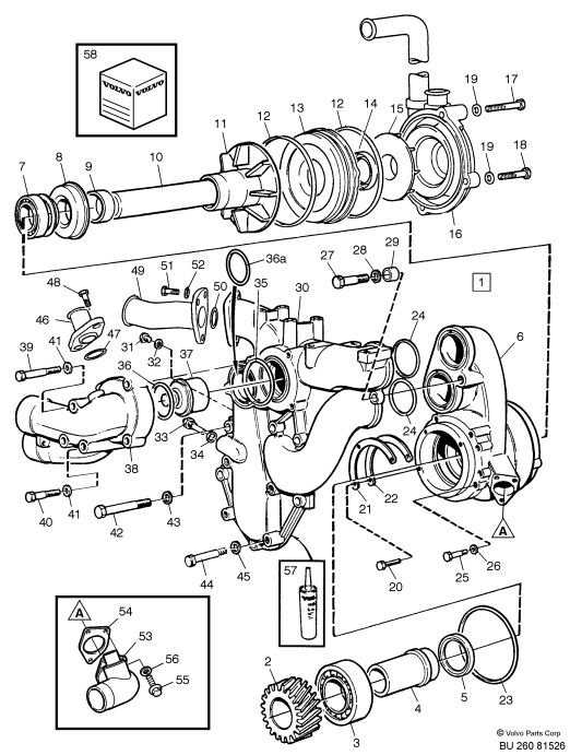1544710 Thermostat Seal Ring Truck Spare Parts For B10M B12