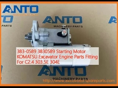 383-0589 3830589 Starting Motor KOMATSU Excavator Engine Parts Fitting For C2.4 303.5E 304E