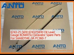 6743-21-5610 6743215610 Oil Level Gauge KOMATSU Excavator Spare Parts For SAA6D114E-3A PC360-7