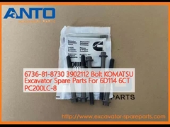 6736-81-8730 3902112 Bolt KOMATSU Excavator Spare Parts For 6D114 6CT PC200LC-8