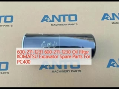600-211-1231 600-211-1230 Oil Filter KOMATSU Excavator Spare Parts For PC400