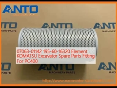 07063-01142 195-60-16320 Element KOMATSU Excavator Spare Parts Fitting For PC400