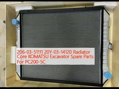 206-03-51111 20Y-03-14120 Radiator Core KOMATSU Excavator Spare Parts For PC200-5C