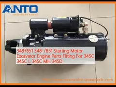 3487651 348-7651 Starting Motor Excavator Engine Parts Fitting For 345C 345C L 345C MH 345D