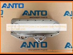 267-4743 2674743 Oil Cooler Core Excavator Spare Parts Fitting For 3116 320B 324D
