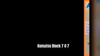Komatsu Excavator Block 7 0 7 PC70-8