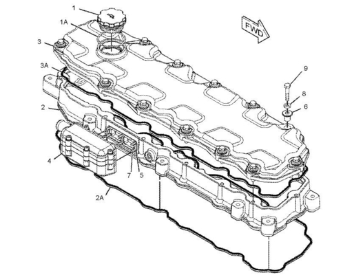 272-0388 2720388 Seal Valve Cover Excavator 329D C7 Engine Parts