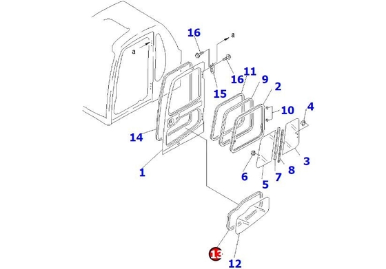 20Y-54-35731 20Y5435731 Weather Strip Fit KOMATSU Excavator PC130-6 PC200-6 PC400-6 Spare Parts