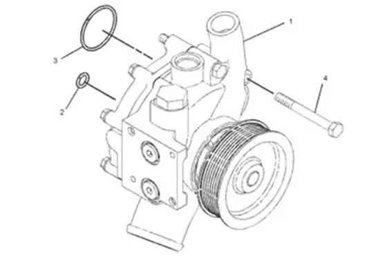 352-2125 3522125 Water Pump Excavator Engine Parts For C9 330D 336D 336D2 340D
