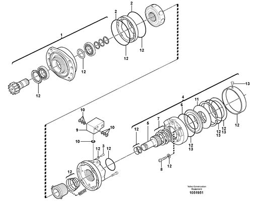 VOE990849 O-Ring Excavator Spare Parts For Vo-Lvo EC235C EC240B EC240C EC250D EC250E