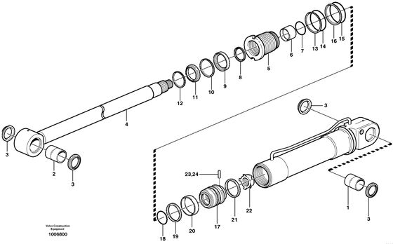VOE990596 O-Ring Excavator Spare Parts For VOE EC160B EC160C EC160D EC160E EC170D