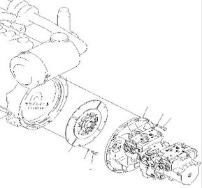 708-2H-31150 708-2H-00460 708-2H-00032 Komatsu Excavator Hydraulic Pump PC400-7