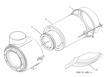 3306B 3406B 6I2507 6I2508  Excavator Parts Inner Air Filter Outer Air Element