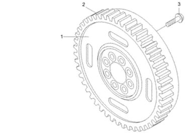 3893811 Flywheel Hyundai R450LC7 R500LC7 Excavator Engine Parts