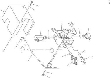 21W-60-22190 20T-60-72230 Solenoid Valve Komatsu Excavator PC128UU PC75UU