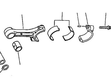 6207-31-3600 Connecting Rod Bearing For Komatsu S6D95L PC200