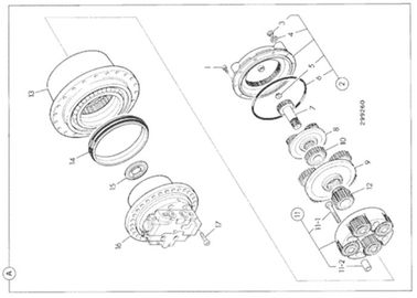 Seal Oil Floating 05903811 Excavator Seal Assembly For JCB JS130