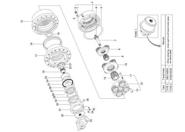 Travel Gearbox Screw ZTAJ-00013 VOE14604652 EC460B