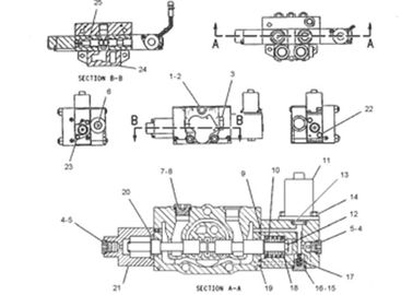 325 Excavator Electric Pars 4I-5674 4I5674 Solenoid Valve