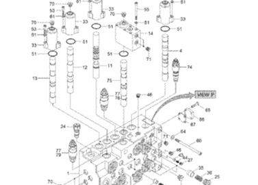 31N6-17400 Main Relief Valve Hyundai R210LC7