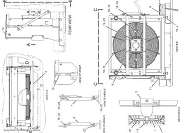  E330C 191-5611 1915611 Excavator Fan Motor