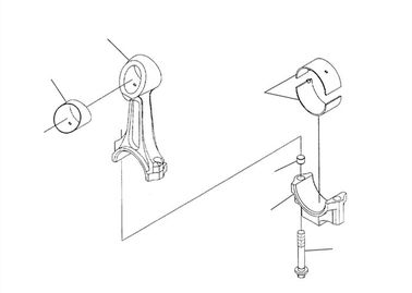 Genuine Komatsu Connecting Rod M11 3899450X 3899450 Doosan