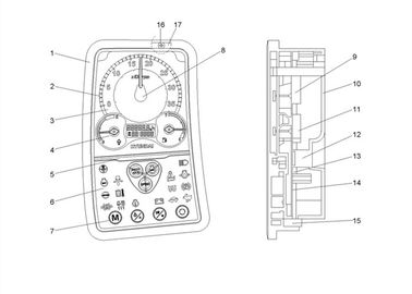 21M9-30001 Cluster Assy Monitor for Hyundai R55-9 Excavator Parts