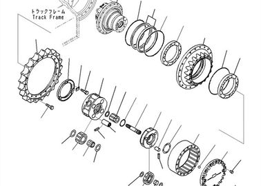  20Y-27-22160 20Y-27-22170 Carrier Excavator Final Drive For Komatsu PC200