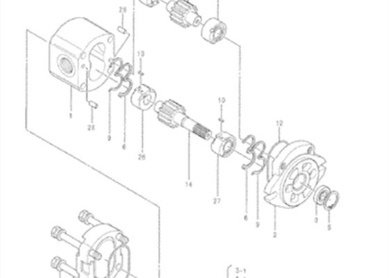 4276918 Gear Pump For Hitachi Excavator Hydraulic Pump