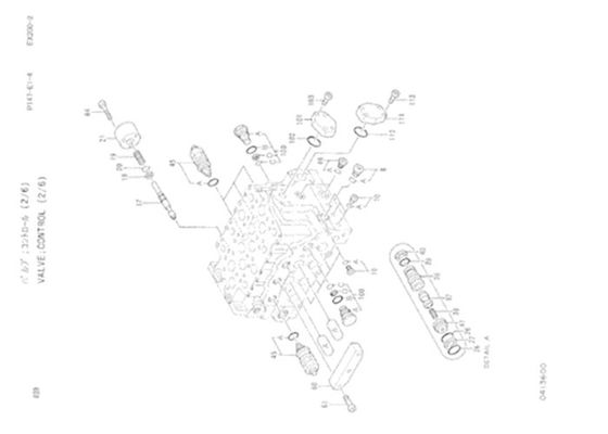 4289603 Control Relief Valve Hitachi Excavator EX200-3
