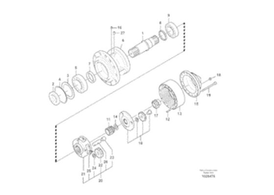 Vo-lvo EC330B VOE14547261 Bearing 14547261 Excavator Parts