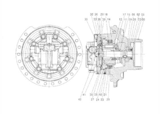 Plate 3094376 Travel Oil Motor For Hitachi ZX330-3