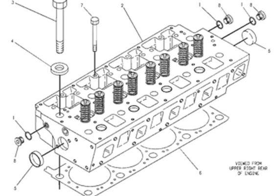  6I-4689 6I4689 Cylinder Gasket Head For Bulldozer Spare Parts