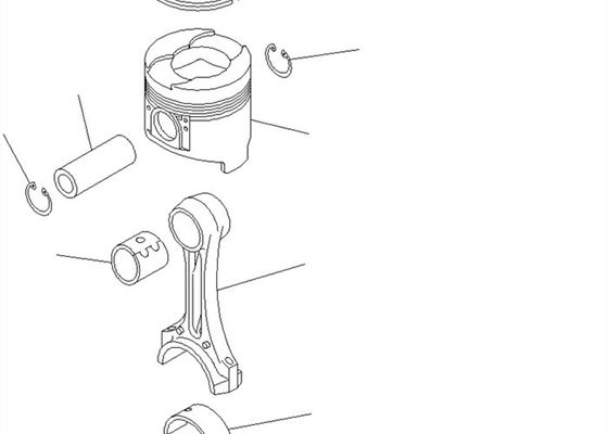 Snap Ring 04065-03012 Piston Pin 207-31-2420 For Komatsu PC200