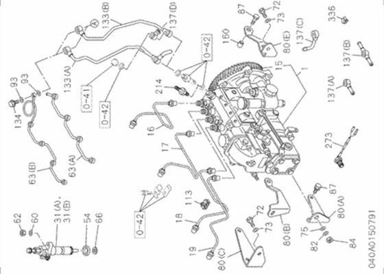 1153113010 1-15311301-0 Hitachi ZX200 ZX110 Injector Nozzle