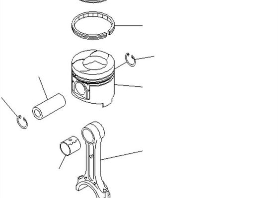 6207-31-2180 6207312180 Piston Body For Komatsu S6D95L Engine