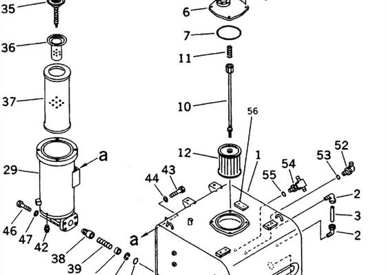 4333469 208-60-61150 PC400 EX400-3 Hydraulic Filter Element