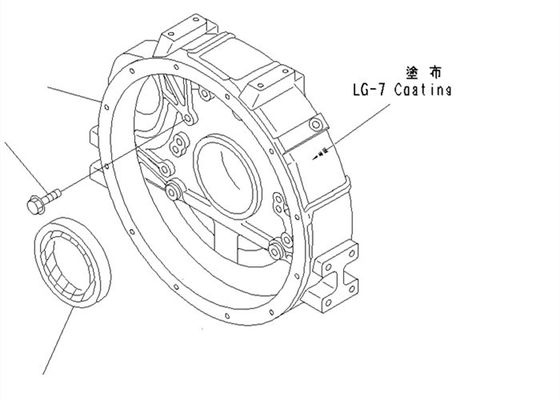 Rear Seal 6140-21-1341 PC100-6 4D95 Komatsu Excavator Spare Parts