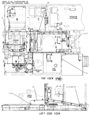 186-4605 1864605 Excavator Main Wiring Harness for E320C AS-CHASSIS