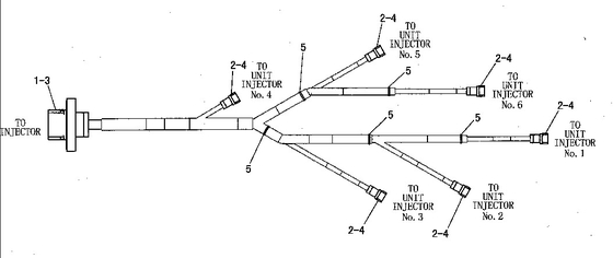 188-9865 1889865 C-9 Injector Wire Harness For Excavator 330C