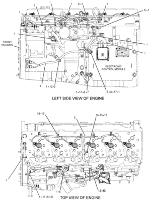 235-8202 2358202 C9 Engine Wiring Harness for E330D 336D Excavator parts